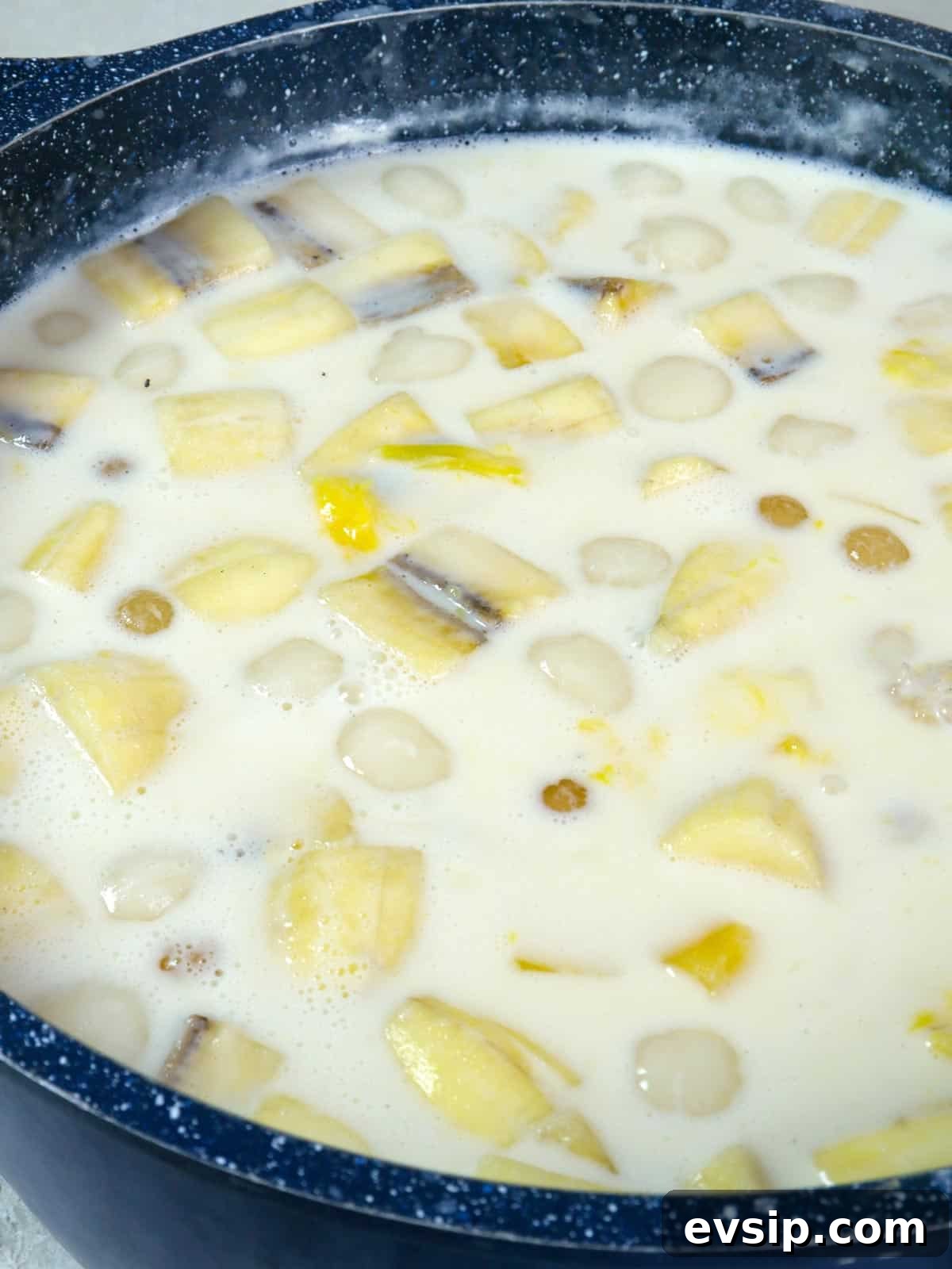 Ginataang Halo-Halo in a pot