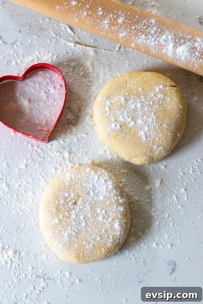 sugar cookie dough disks