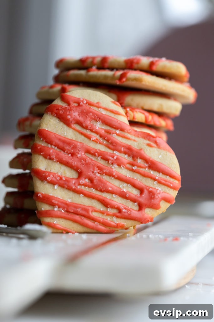 Strawberry Lemon Cookies stack