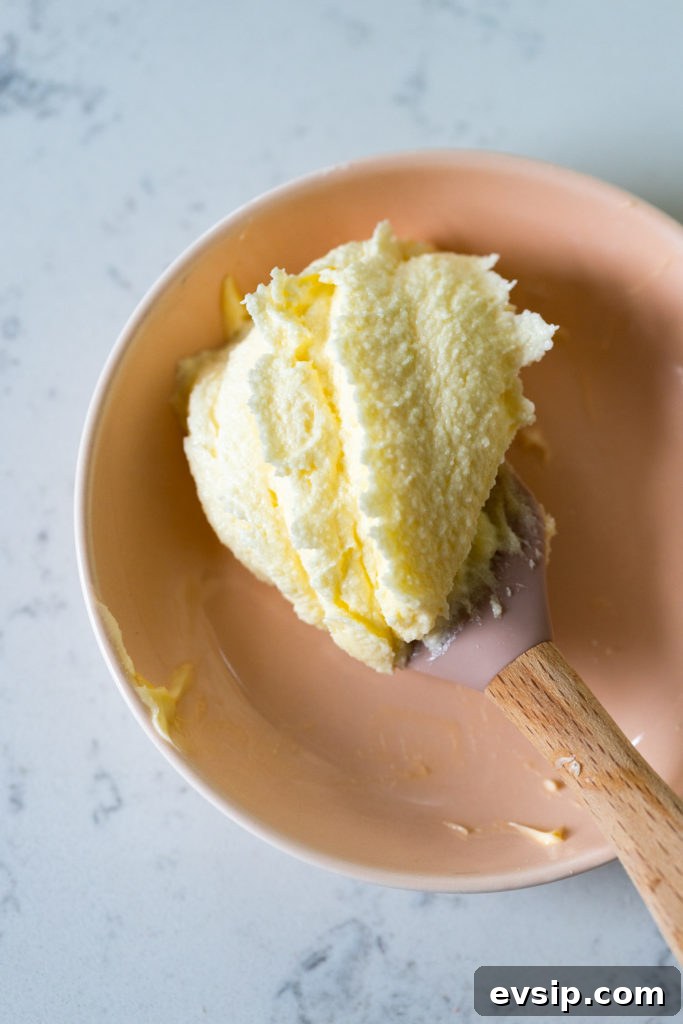 creamed butter and sugar