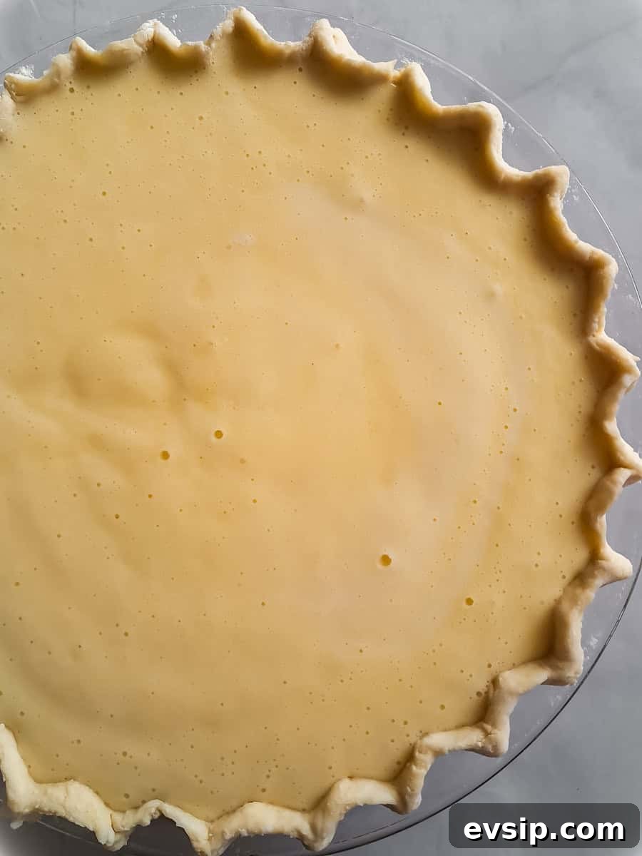 pie ready to be baked.