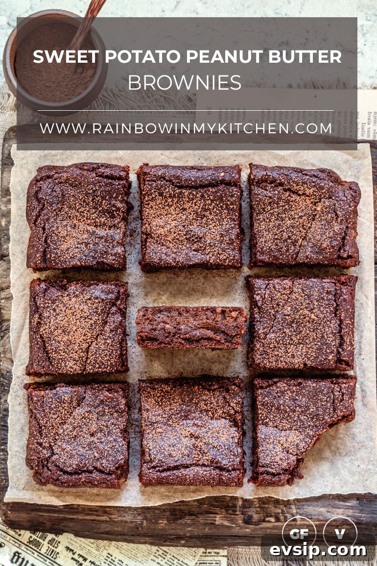 Sweet Potato Brownies with Peanut Butter Swirl: Fudgy & Moist 4 Sweet Potato Peanut Butter Brownies