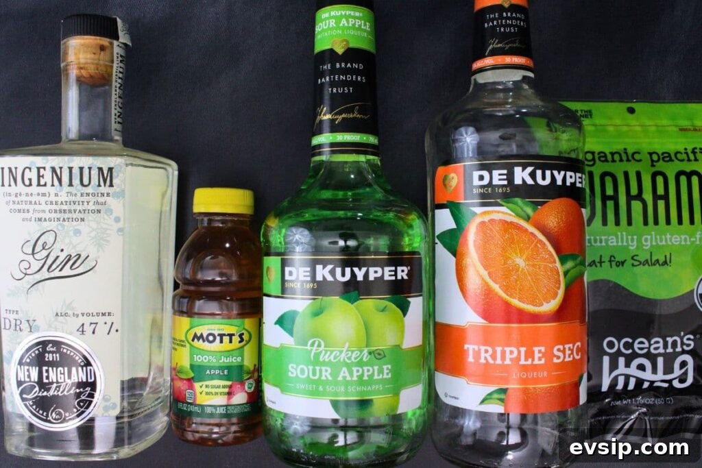 ingredients to make flying dutchman cocktail