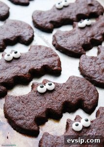 Chocolate Sugar Cookie Bat Treats for Halloween