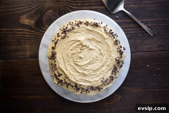 Chocolate Cake with Pumpkin Spice Frosting | gluten-free, dairy-free