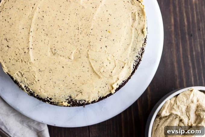 Chocolate Cake with Pumpkin Spice Frosting