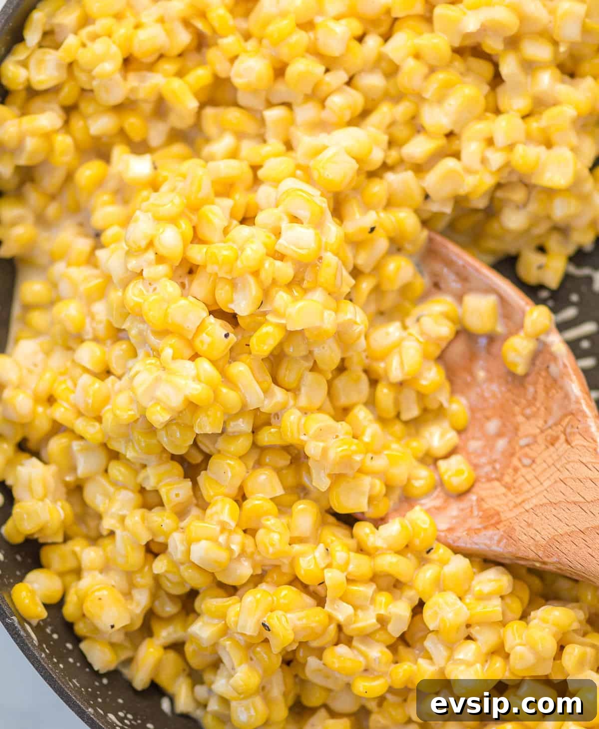 Skillet Corn with Honey Butter Glaze 5 honey butter corn in a skillet