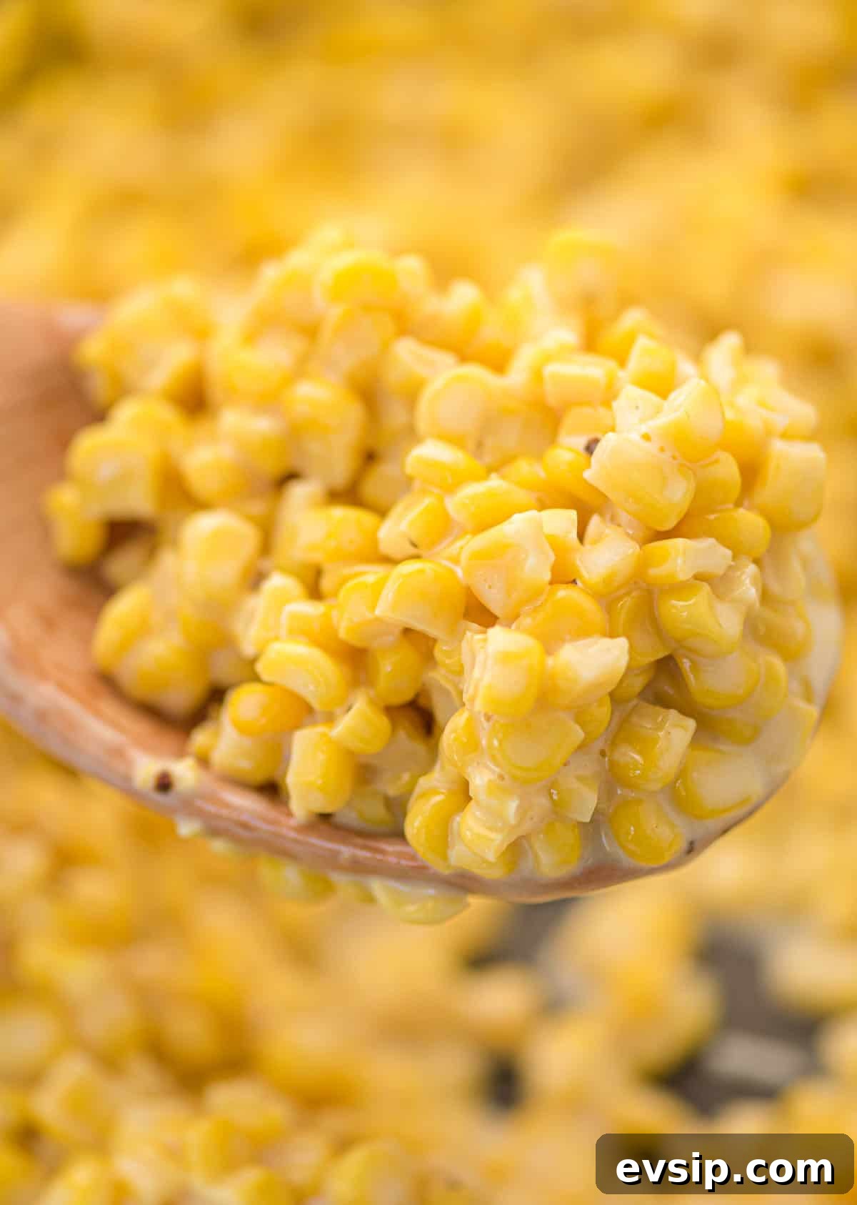 Skillet Corn with Honey Butter Glaze 6 honey butter corn on a spoon