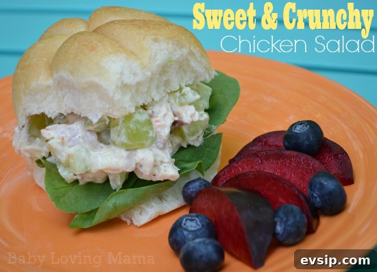 Sweet Crunchy Chicken Salad Sandwiches