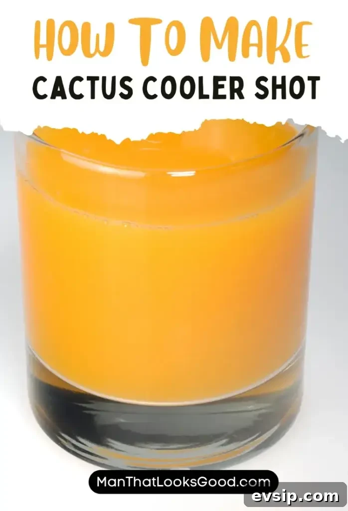 Cactus Cooler Shot served