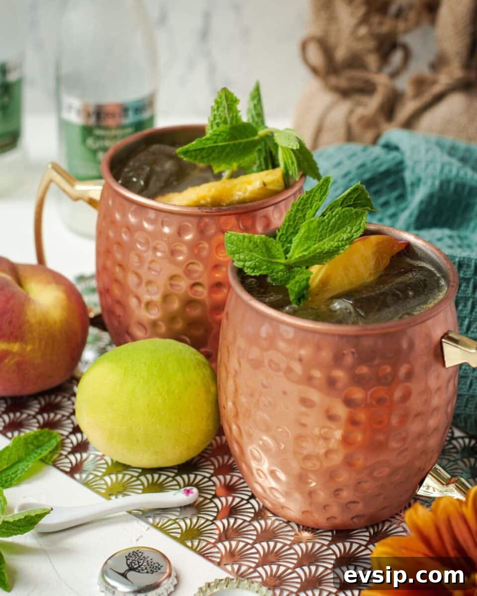 10 Moscow Mule Variations to Try Tonight 13 Peach Moscow Mule Recipe