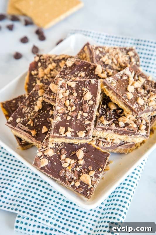 An easy holiday treat that is just a few ingredients. Graham Cracker Toffee will quickly become a favorite!