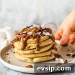 Easy vegan buckwheat pancakes on a plate