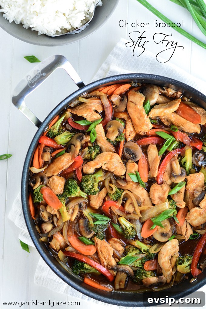 Chicken Broccoli Stir Fry | Garnish & Glaze