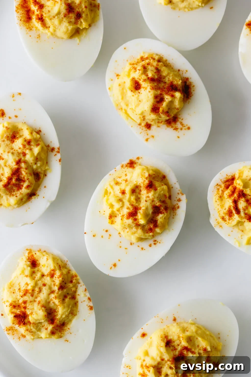 Top 10 Most Popular Recipes of 2018 You’ll Want to Try 7 Deviled eggs are hard boiled eggs where the yolk is mixed with mayonnaise, mustard, vinegar, salt and pepper. A little sprinkle of paprika on top helps make these the best deviled eggs recipe.
