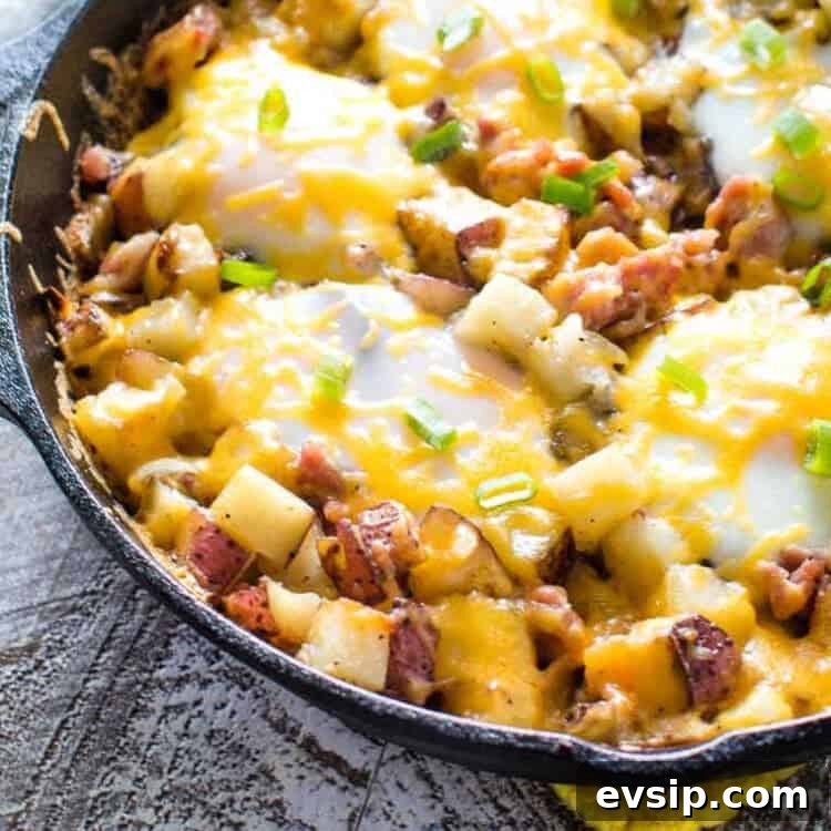 Breakfast Skillet in cast iron skillet