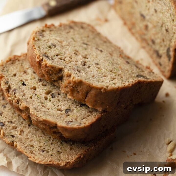 Zucchini bread recipe card