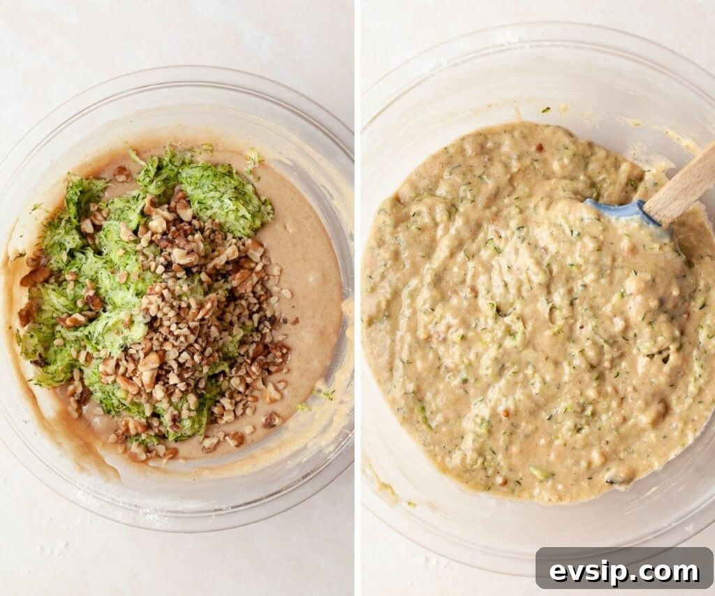 how to make zucchini bread step 3 & 4