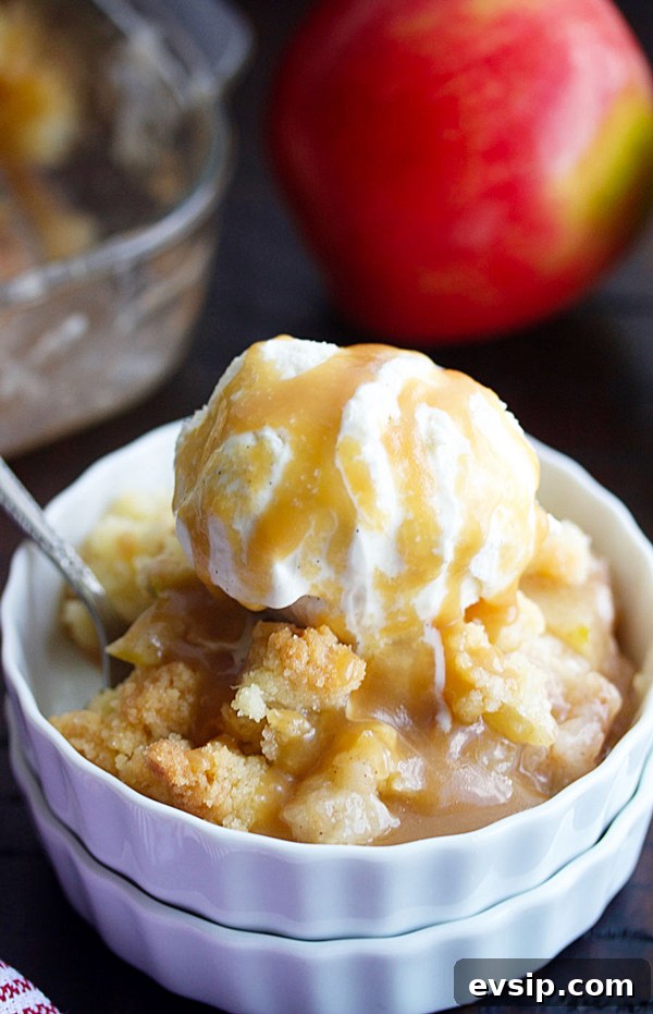 Apple Crisp Pudding