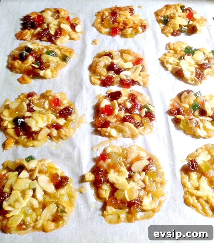 Florentine cookies fresh from the oven Florentine cookies fresh from the oven