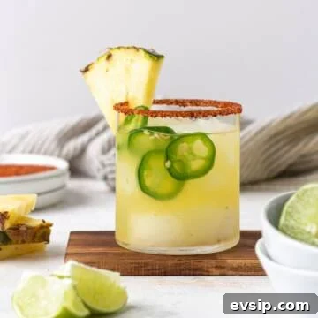 Pineapple jalapeno margarita.