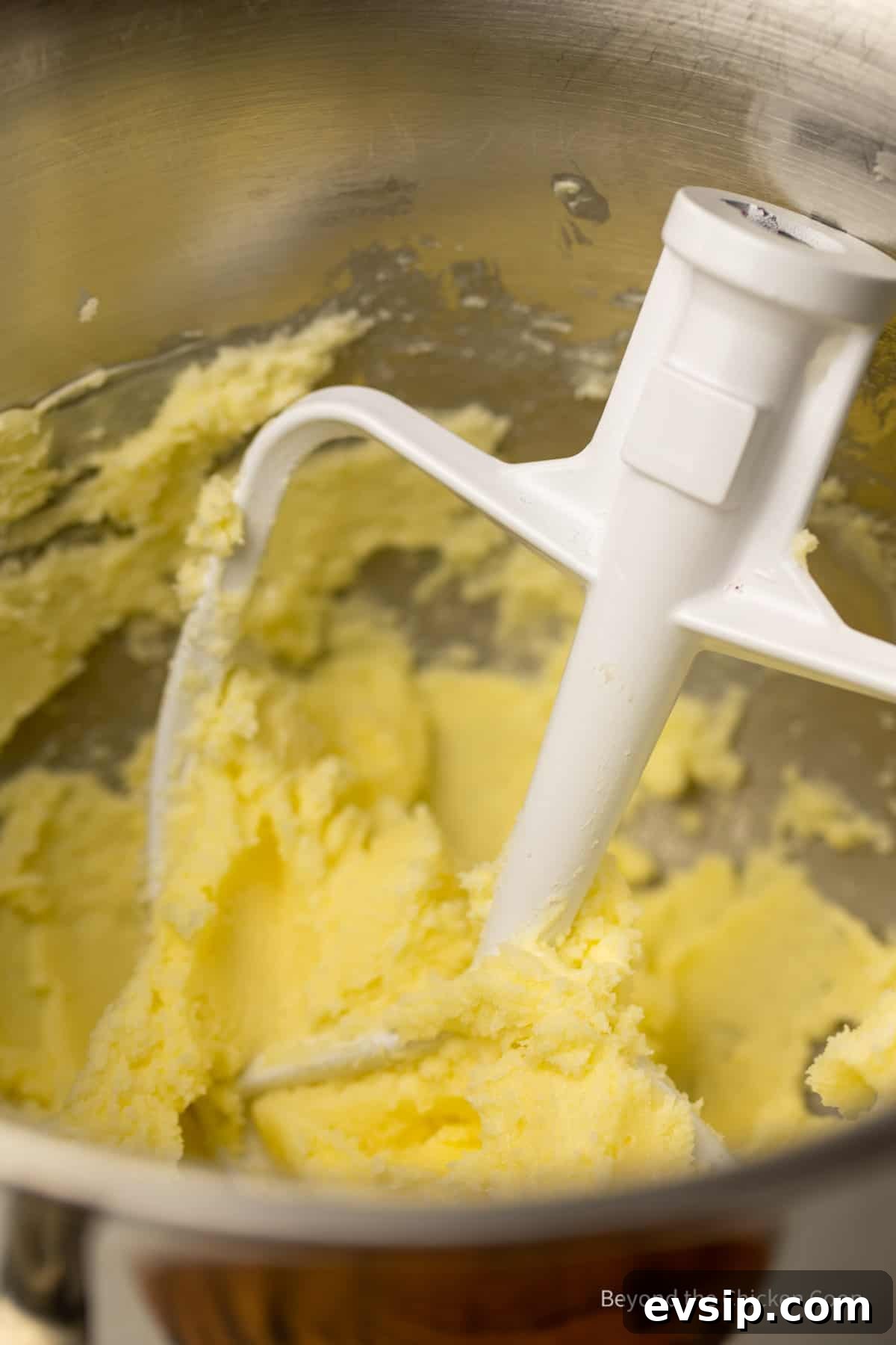 Lofthouse Cookie Recipe: Soft Frosted Sugar Cookies Guide 4 Creamed butter in a mixing bowl.