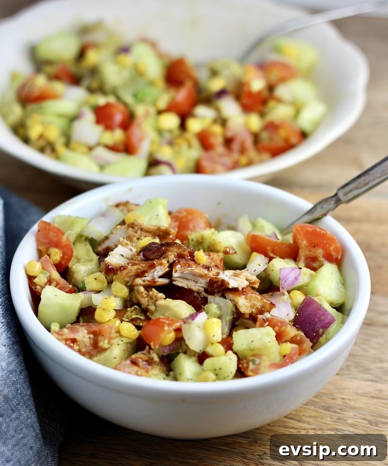 Grilled BBQ Chicken with Avocado and Tomato Salad Recipe 2 bbq chicken avocado tomato salad