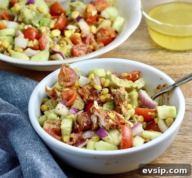 Grilled BBQ Chicken with Avocado and Tomato Salad Recipe 5 bbq chicken avocado tomato salad