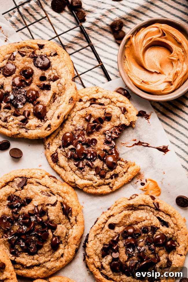 Chewy Peanut Butter Chocolate Chip Cookie Recipe 2 Peanut butter chocolate chip cookies