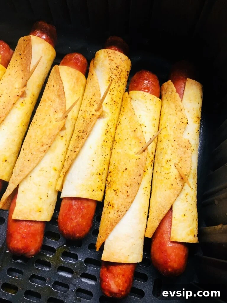 Air Fryer Mexican Hot Dogs