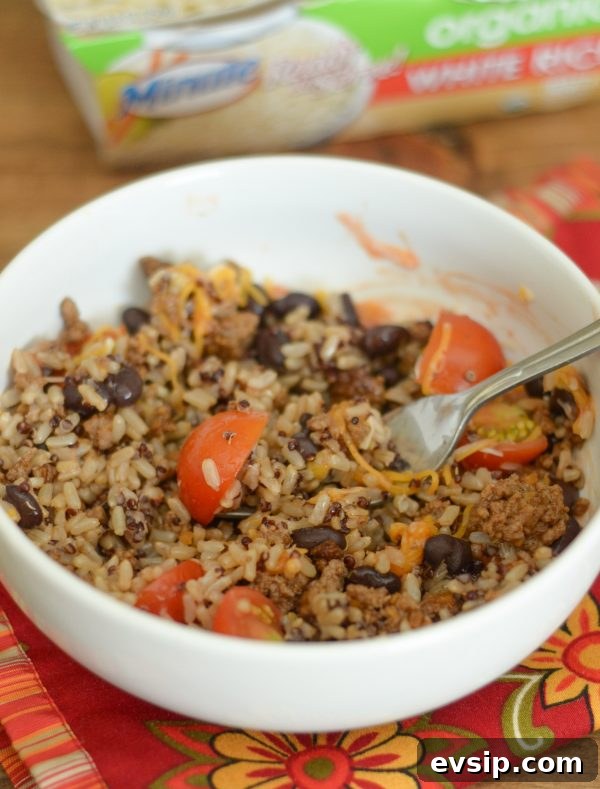 Taco Rice Bowls: Quick Mexican-Inspired Weeknight Dinner Recipes 6 Taco Rice Bowls