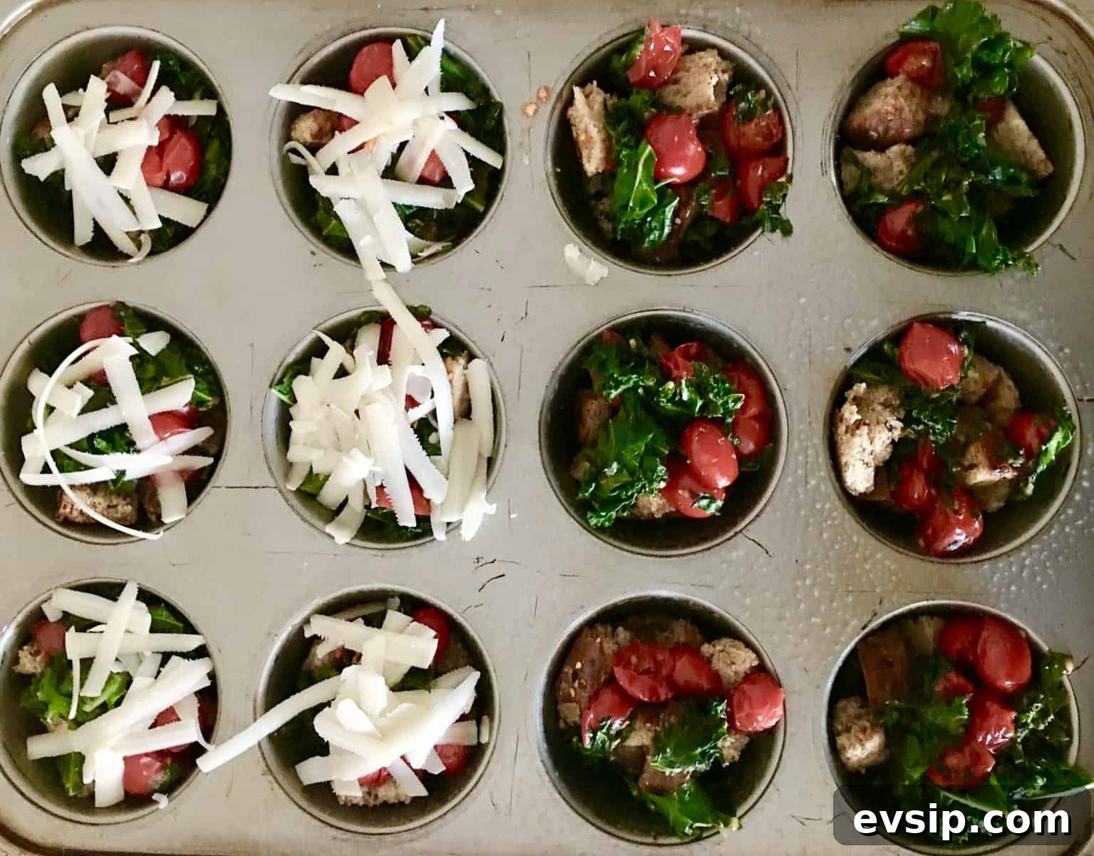 kale egg breakfast cups