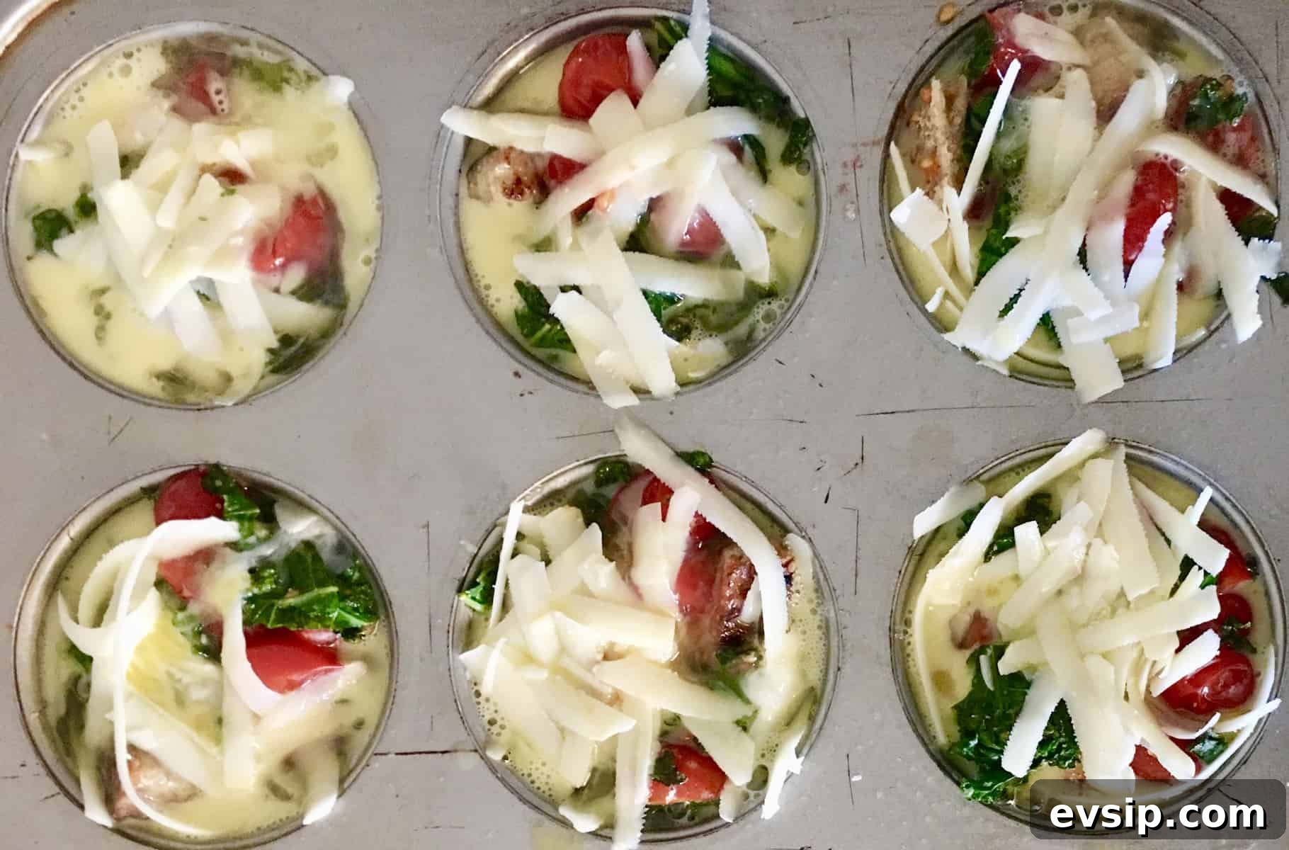 kale egg breakfast cups