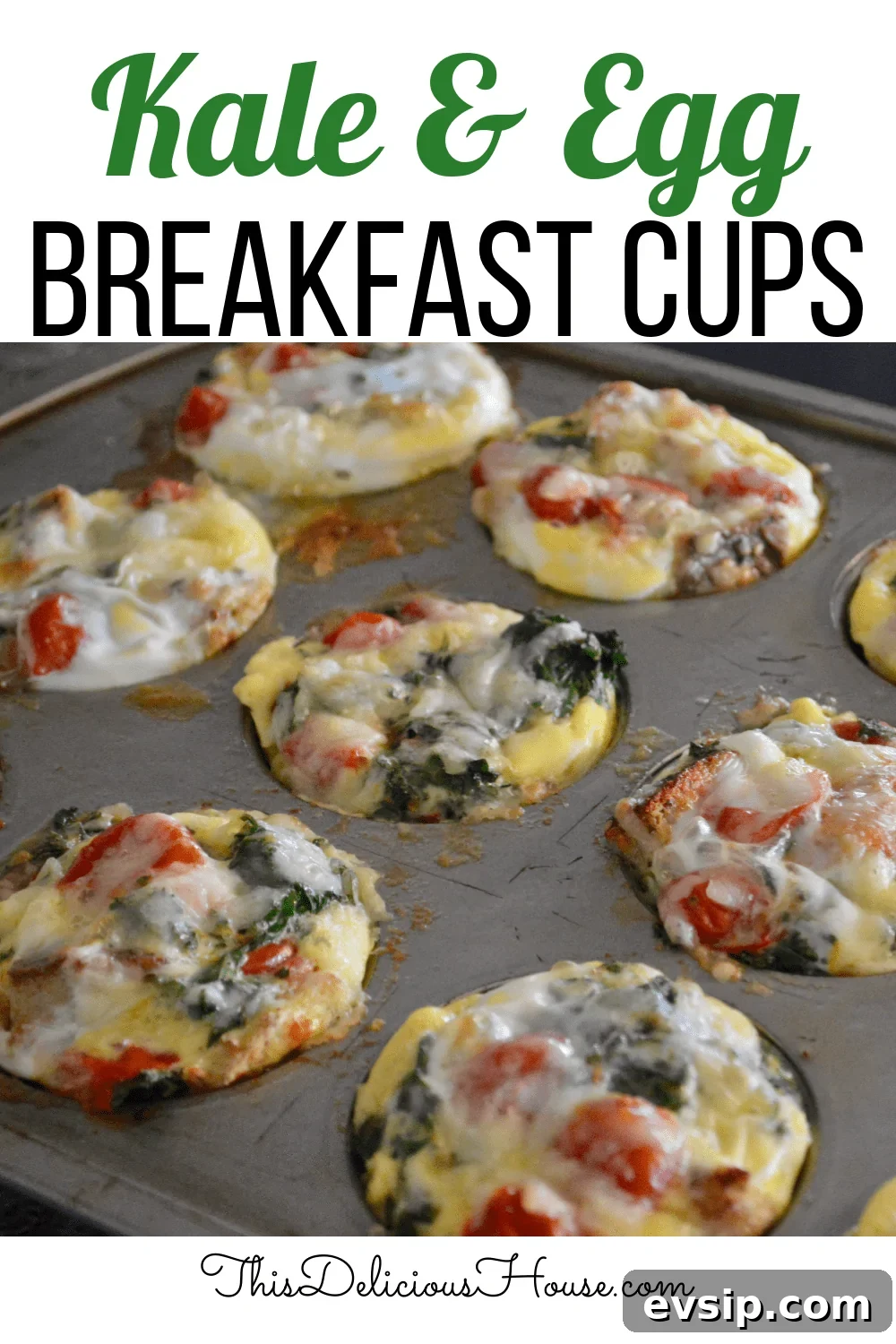 Kale Egg Breakfast Cup. 