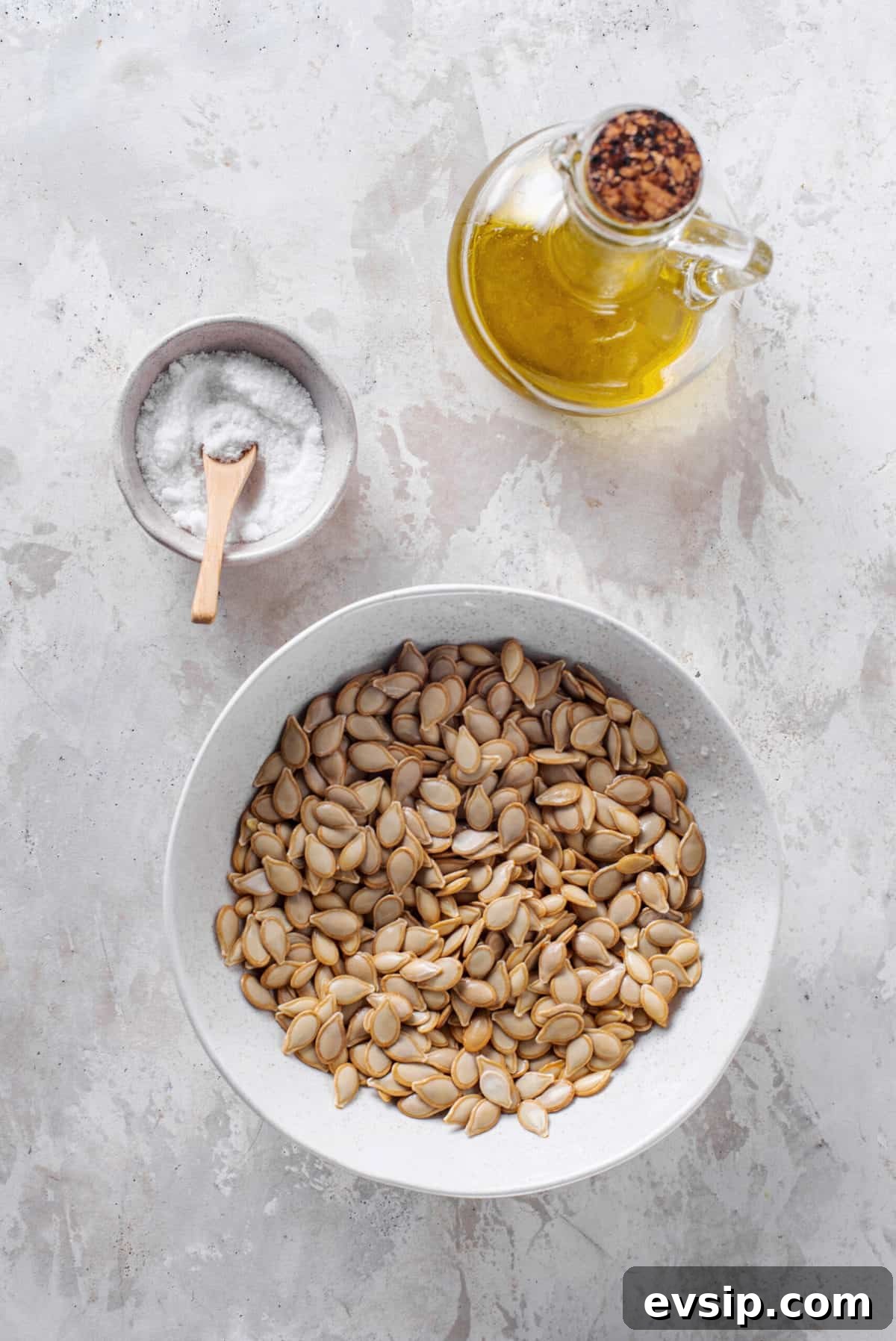 Crunchy Oven-Roasted Pumpkin Seeds for Snacking and Baking 3 Ingredients to make roasted pumpkin seeds