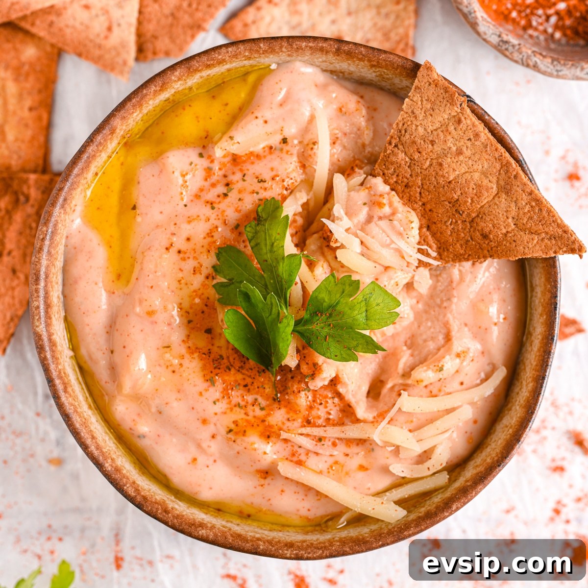 15 Delicious Cottage Cheese Recipes for Every Meal 8 High protein queso with crispy air fryer tortilla chips to serve, one of the most delicious cottage cheese snack ideas