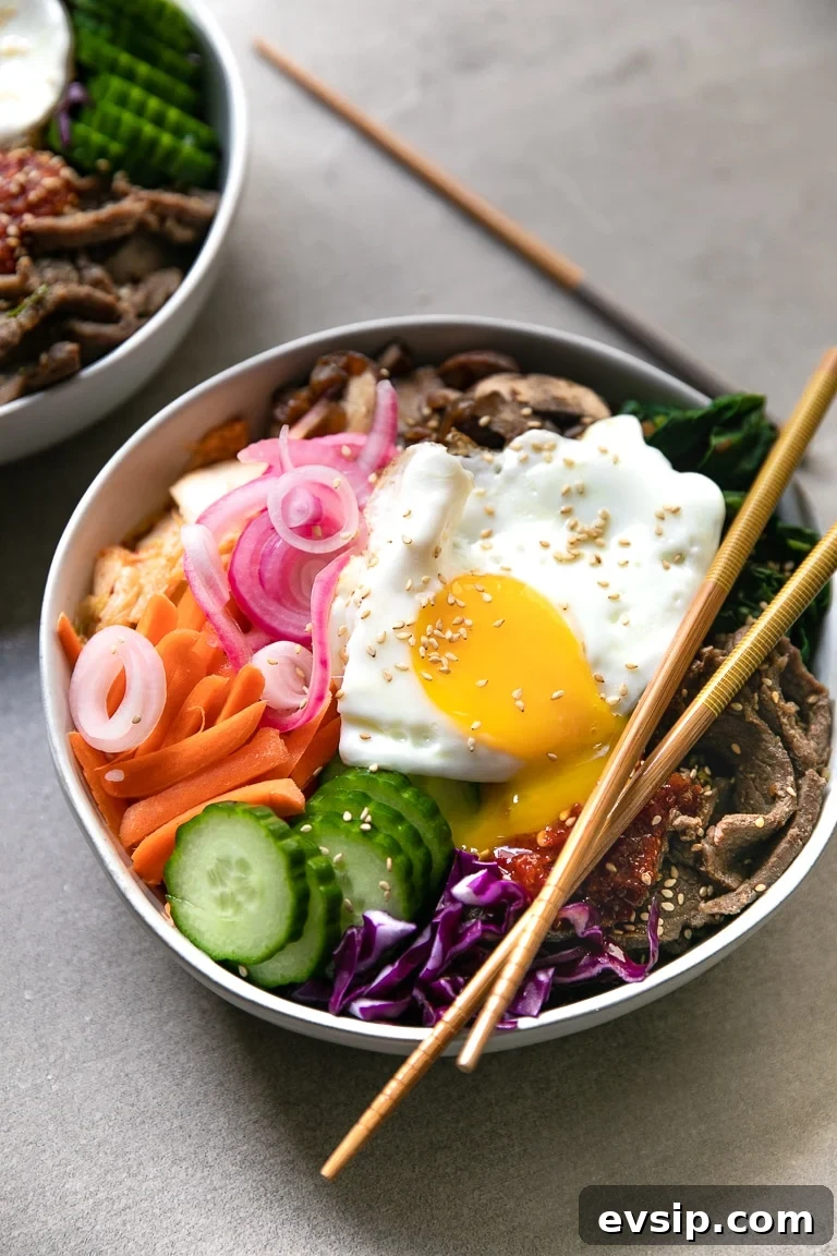 Korean Beef Bibimbap Recipe: Authentic Mixed Rice Bowl 2 Easy Korean Beef Bibimbap Recipe