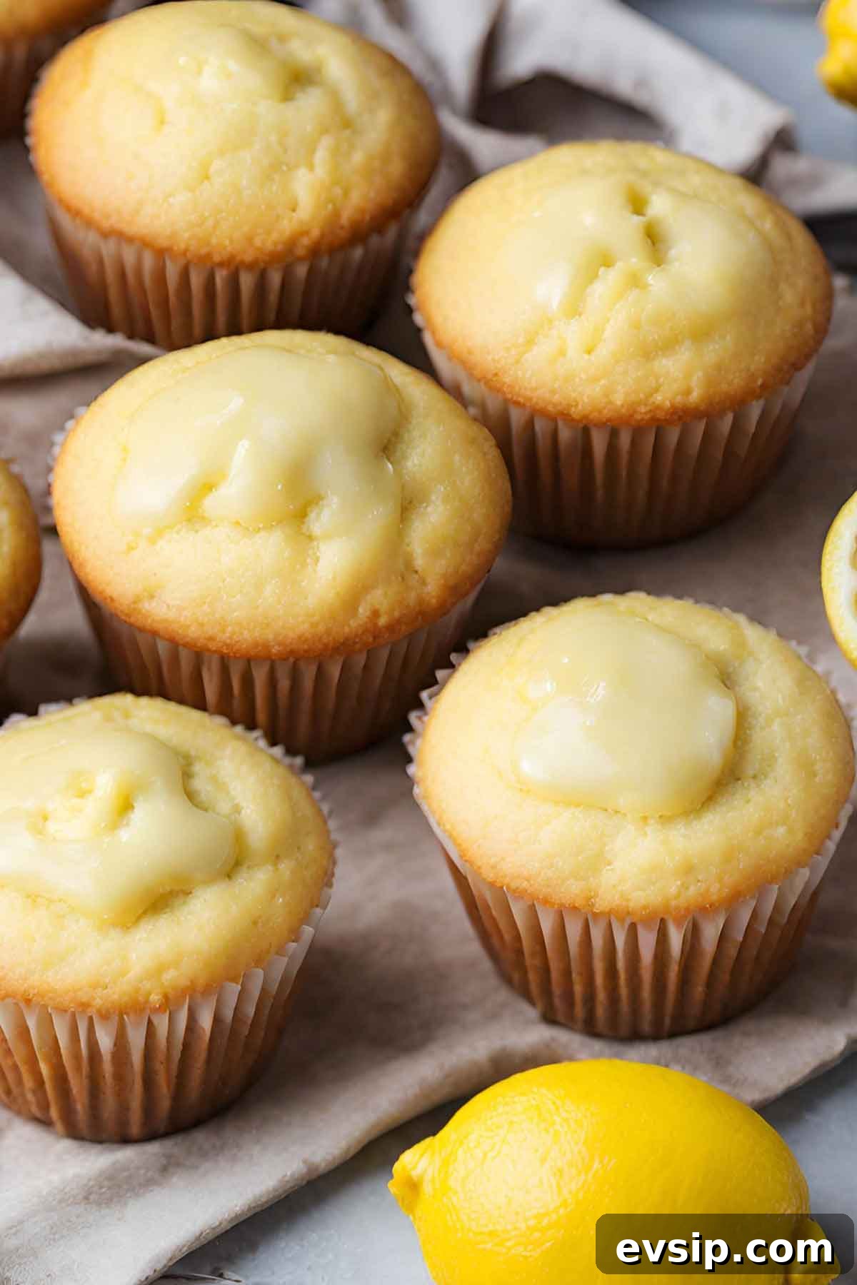 Lemon Sour Cream Muffins Recipe — Moist Citrus Muffins 3 Lemon Sour Cream Muffins