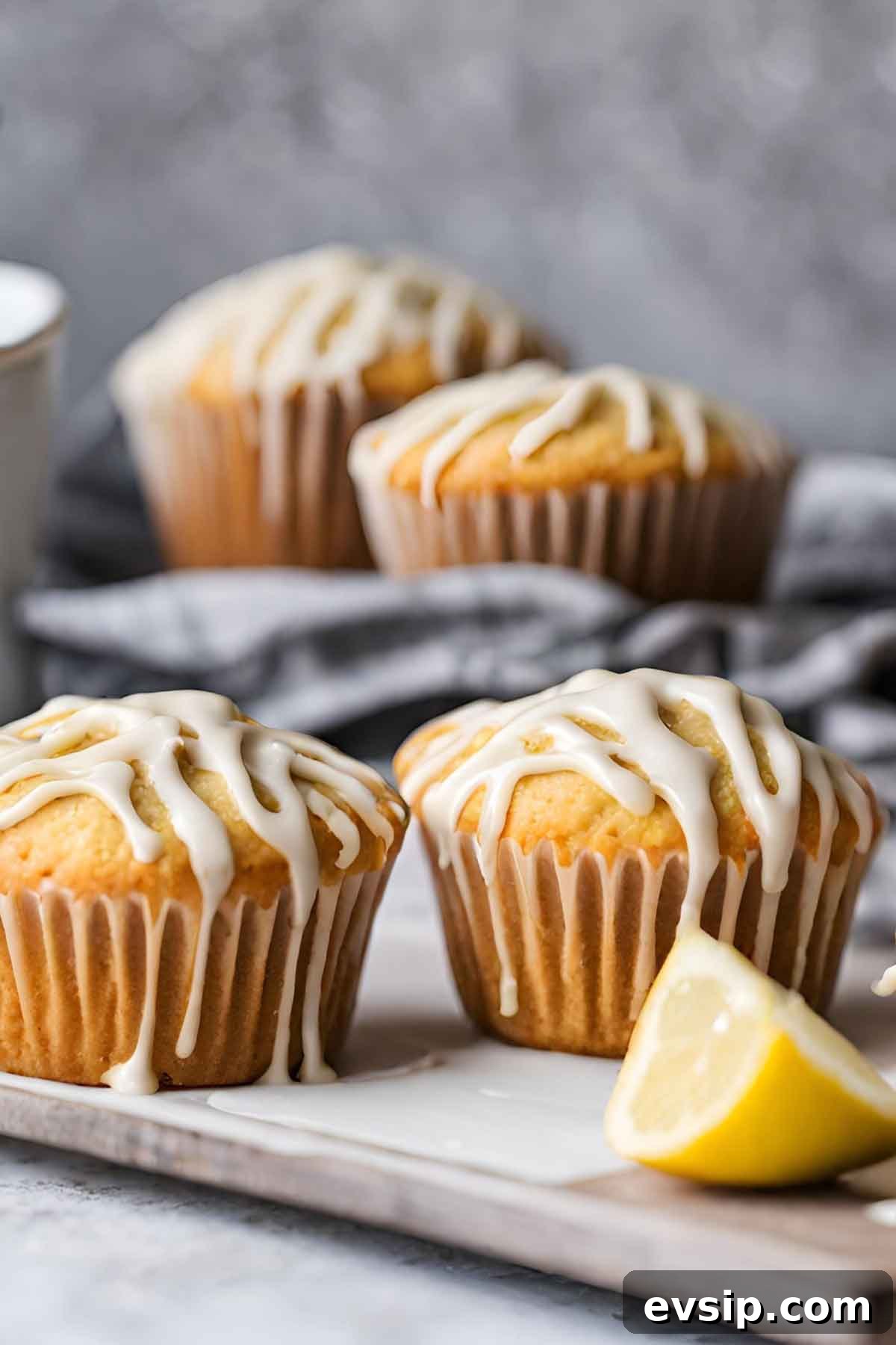Lemon Sour Cream Muffins Recipe — Moist Citrus Muffins 4 Lemon Sour Cream Muffins