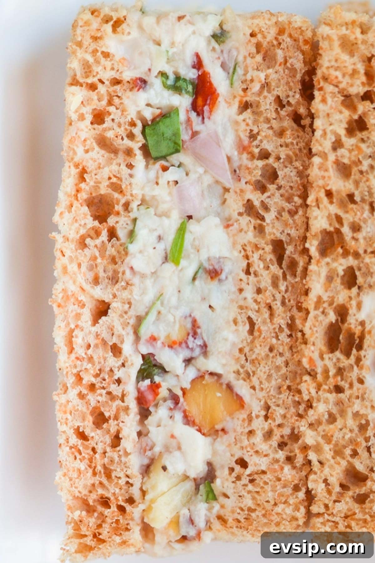 Turkey tea sandwiches.
