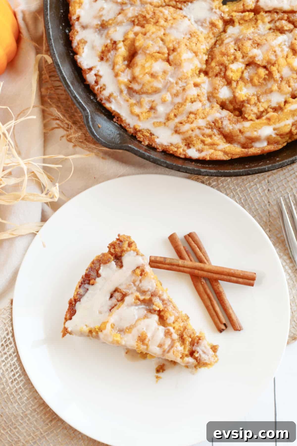 Moist Pumpkin Cake Without Gluten: Fall Dessert Recipe 2 pumpkin cake slice on a plate