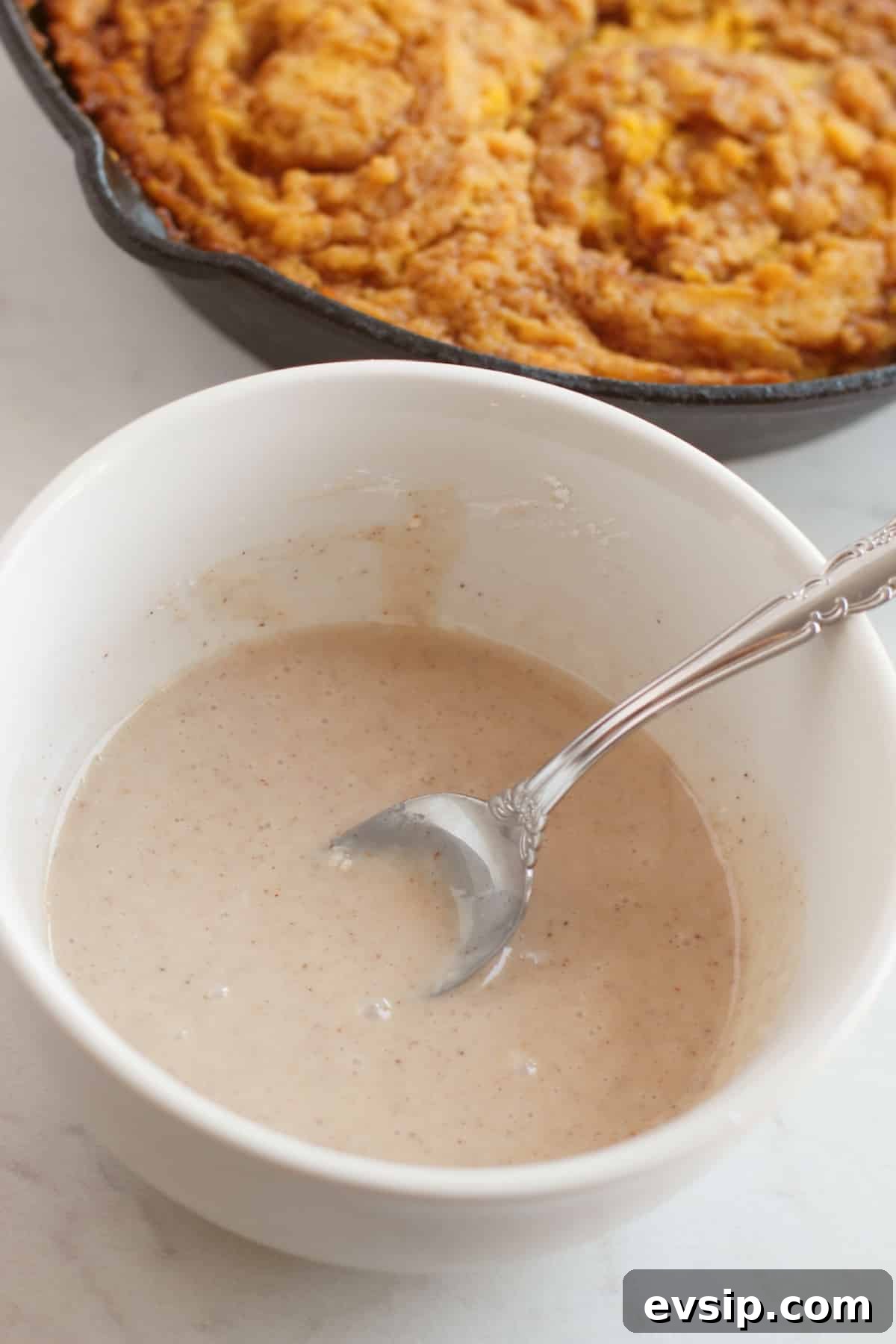 Moist Pumpkin Cake Without Gluten: Fall Dessert Recipe 11 combine icing ingredients in a small bowl