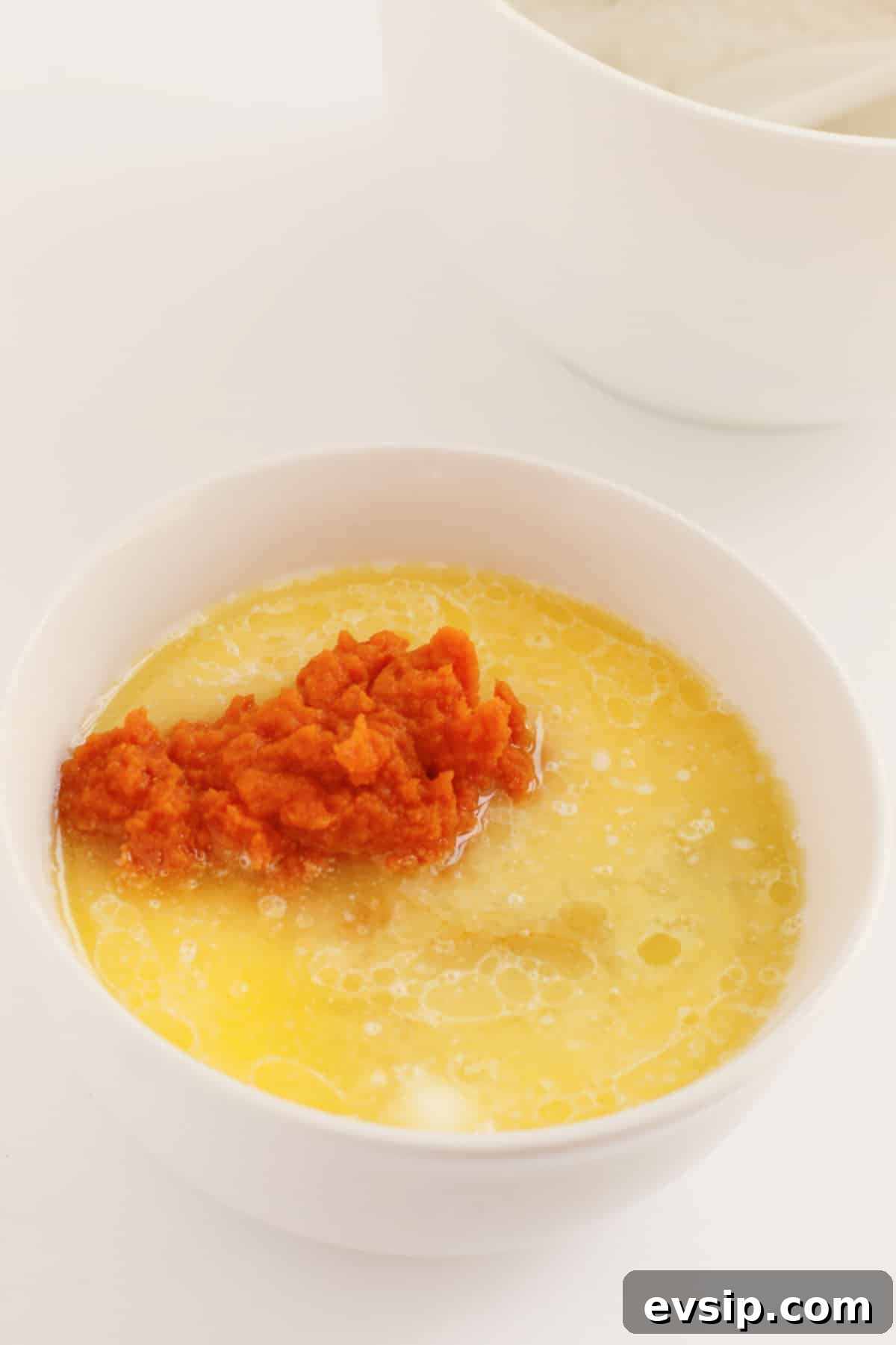 Moist Pumpkin Cake Without Gluten: Fall Dessert Recipe 5 combine wet ingredients in bowl