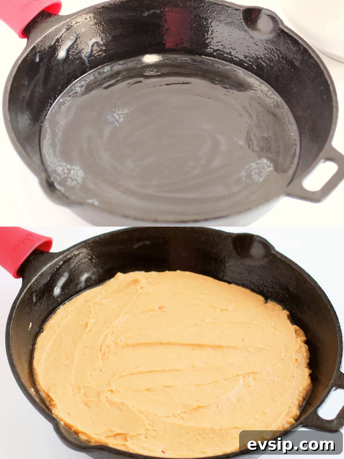 Moist Pumpkin Cake Without Gluten: Fall Dessert Recipe 7 grease skillet and add batter