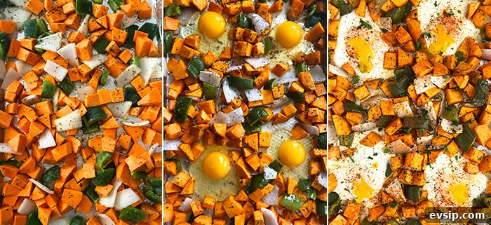 One-Pan Sweet Potato Hash with Crispy Veggies and Eggs 3 How to Make Sweet Potato Hash