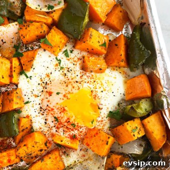 One-Pan Sweet Potato Hash with Crispy Veggies and Eggs 6 Easy Sweet Potato Hash Recipe