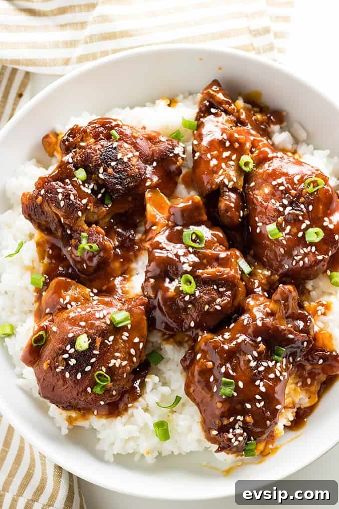 Honey Sesame chicken thighs in the instant pot