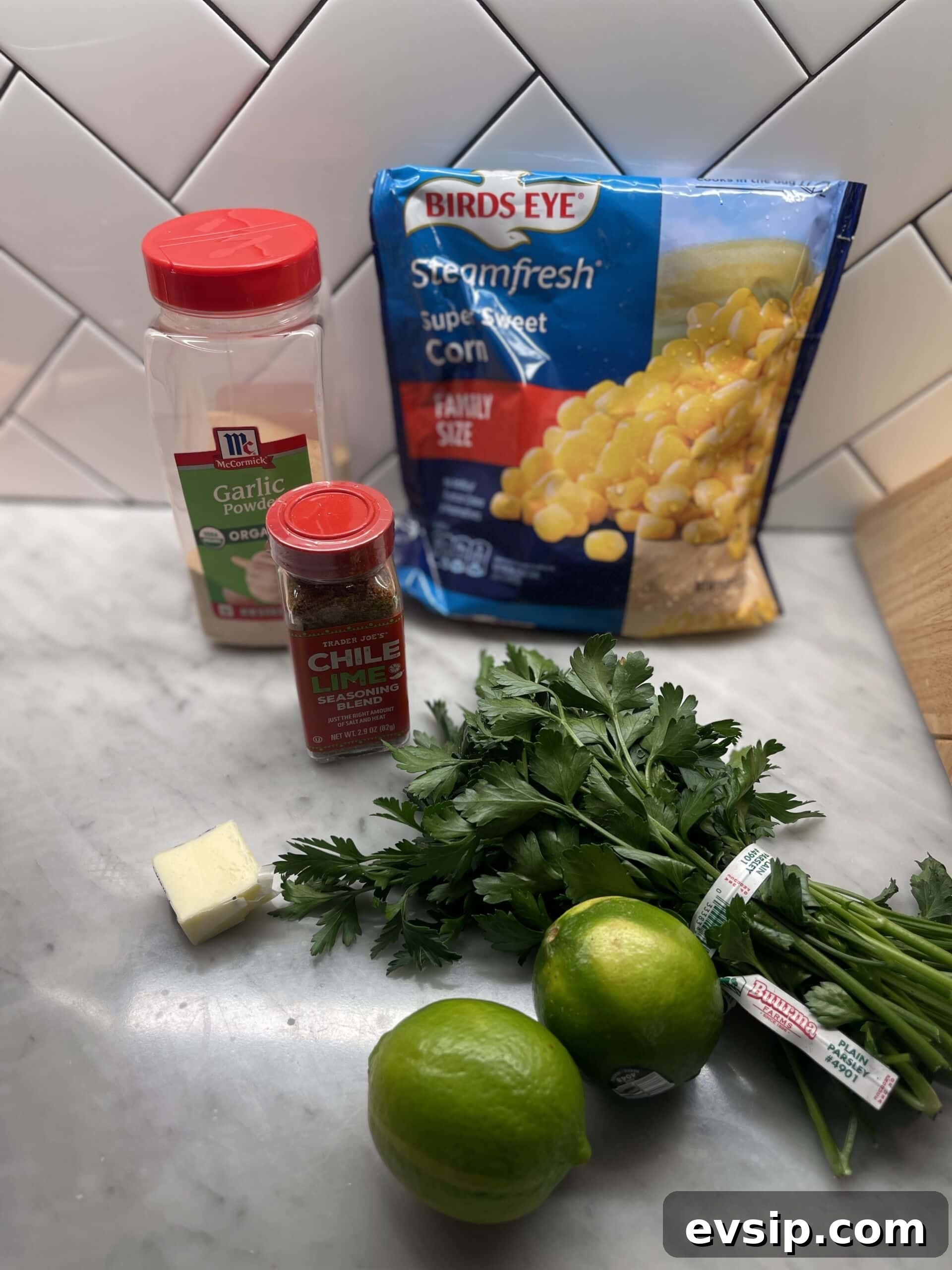 Ingredients for Chili Lime Corn