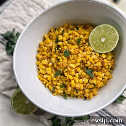 Chili Lime Sauteed Corn