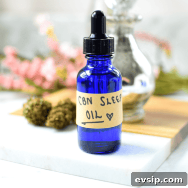 Cannabis Trichomes Explained: How They Affect Potency and Flavor 15 A finished blue bottle of homemade CBN Sleep Oil